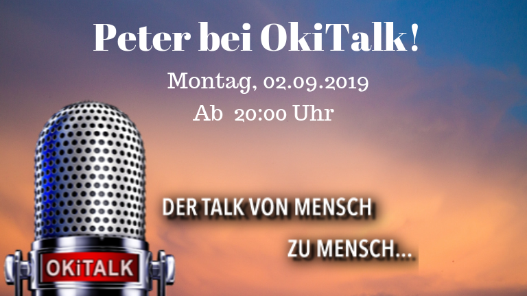 KRD21777's tweet photo. Nächsten Montag (02.09.2019) ist Peter ab 20 Uhr bei OkiTalk zu Gast. 😎
Er spricht u.a. über die neusten Entwicklungen im KRD

Zusätzlich wird es eine ausgiebige Fragen&amp;Antworten Runde geben!

Hier gehts zum LiveStream! (Studio1):
https://t.co/5wbzyjOpPh https://t.co/Jx058gEerH