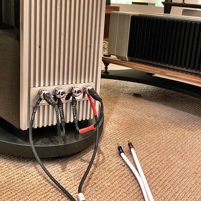 AudioVenue's tweet photo. Speakers in place, lets start with Tellurium Q cables.  #bowersandwilkins #bandw #802d3 #ta_hifi #t+a #tanda #t+ahifi #tahifi #tagermany #pa3100hv #amplifier #tqcables #stereophile  #telluriumq #chordcables #speakercables #chordsarumt #audiovenue #ealing… https://t.co/UmcEDbDn0d https://t.co/iUMTV441Vh