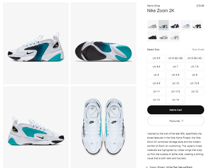 nike zoom 2k teal nebula