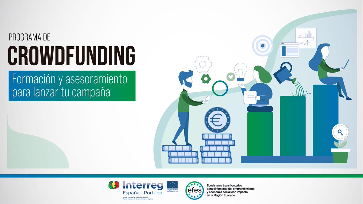 POCTEP_CETEis's tweet photo. 🚀 ¿Tienes un proyecto de #emprendimiento social y necesitas #financiación? 💡¿Has pensando en la cooperación colectiva?
🔝Con el programa de Crowdfunding del #ProyectoEFES recibirás formación y asesoramiento para lanzar tu campaña 🔜 https://t.co/9CRFskbAyc
@JuntaEx_Empresa https://t.co/CszM1Ot8YS