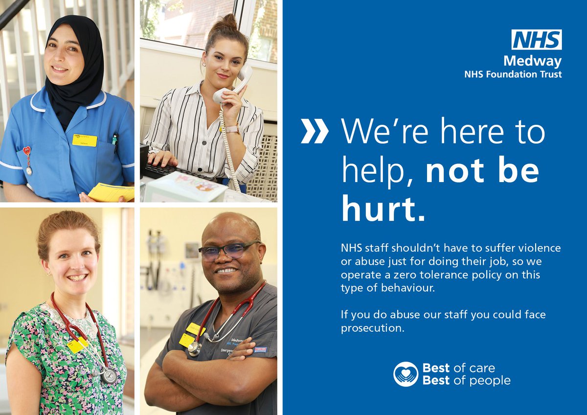 We have had fantastic support from the public for our Zero Tolerance campaign so far.
 
Please RT if you agree with us that NHS staff should be able to do their job without fear of violence or abuse.