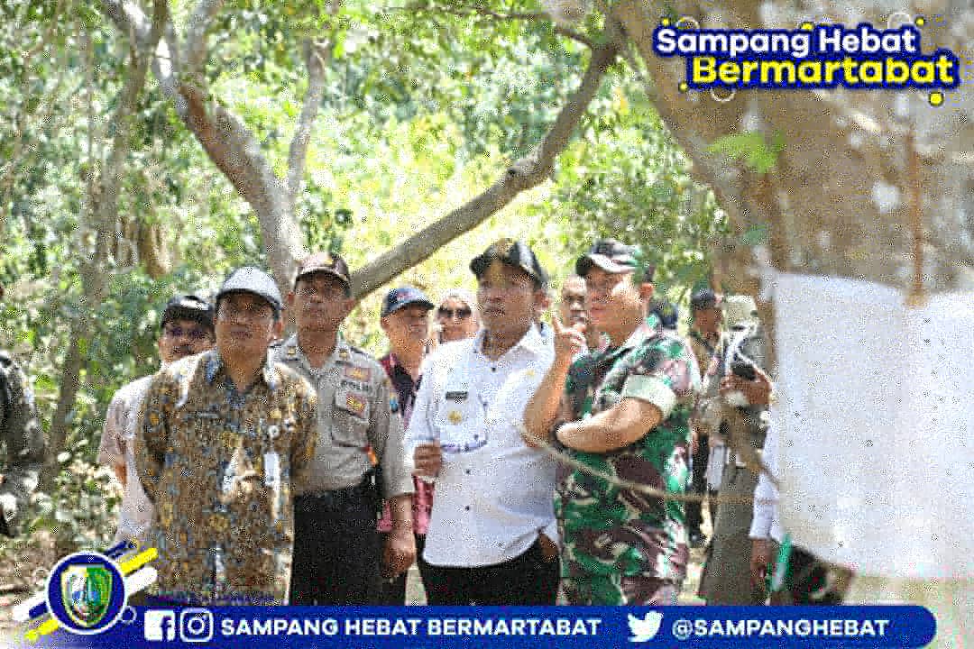 SampangHebat's tweet photo. Dok, Kamis (29/08/2019) 

Bupati H. Slamet Junaidi dan Wabup H. Abdullah Hidayat melakukan kunjungan dan meninjau Hutan Kera Nepa Kecamatan Banyuates dalam rangka pengembangan wisata. 

Foto : Humas Pemkab Sampang https://t.co/TwDuJFA2ek