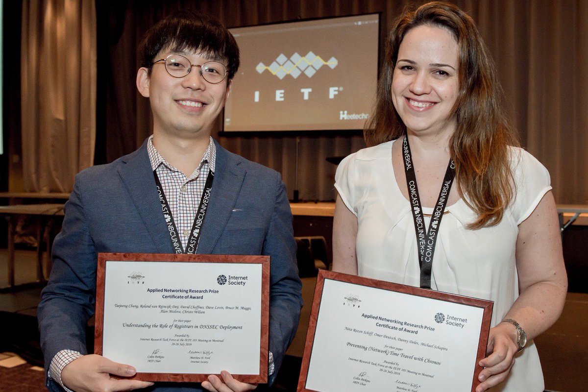 ANRP winners: Taejoong Chung and Neta Rozen Schiff