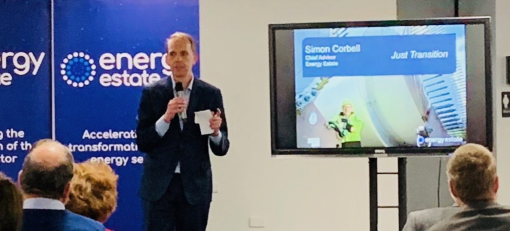 EnergyEstate's tweet photo. What does ”Just Transition” mean? Sustainable Development Goal (SDG) #8 ”Decent work and Economic Growth” for all. Benefit sharing and decent work - this is where leadership matters and what we need to build into every development and investment decision. @SimonCorbell https://t.co/TMpWzNythW