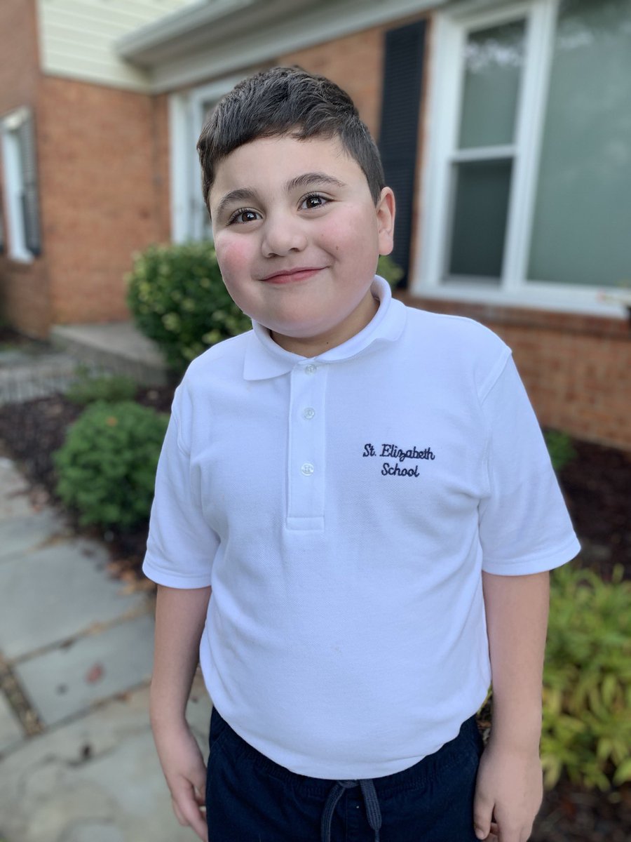 PKBurchick's tweet image. Stephen’s first day of kindergarten! 📚🖍#StEsStrong @rlburchick