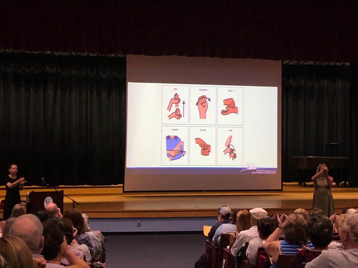 Bus drivers and assistants learning survival sign.
#weloveourbusstaff
<a href="/vbcpsopec/">VBOPEC</a>