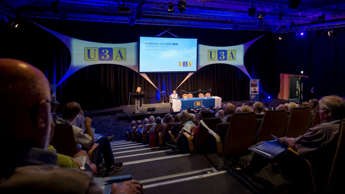 Thank you for another inspiring @U3A_UK  conference &amp; AGM.  I have met so many of our wonderful U3A members over the last three days. A chance to network, share views and learn together. I am looking forward to the last few hours - incl. plenary session, development plan &amp; Beacon