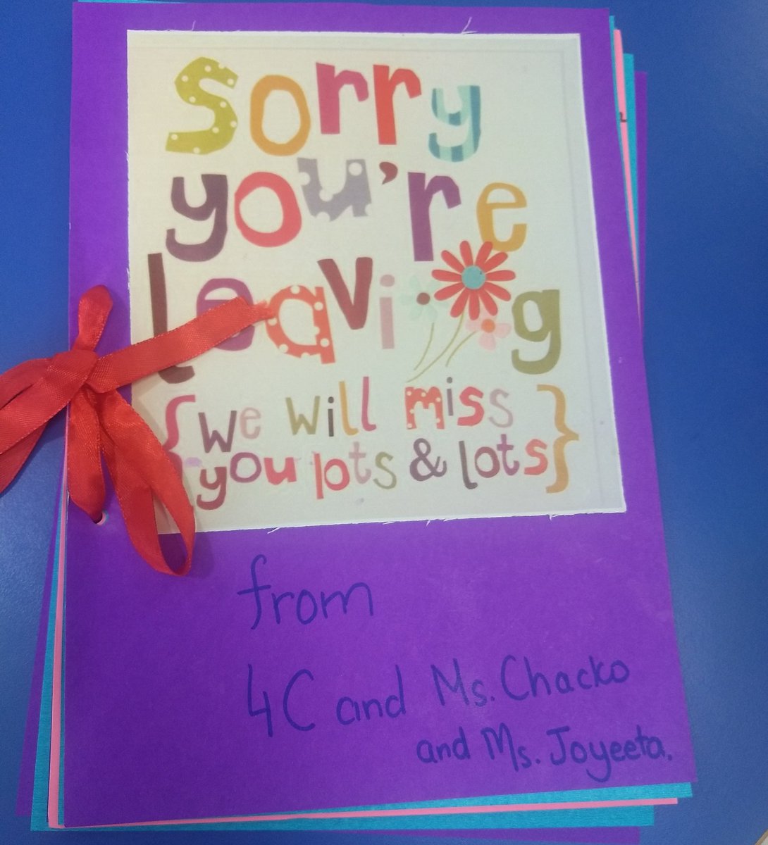 lunavemjuanita's tweet image. Transitions can be difficult. But what helps are small efforts to give closure to a student. It affects both the student leaving and the students left behind.
#TBSDelhi #transitions #farewells.