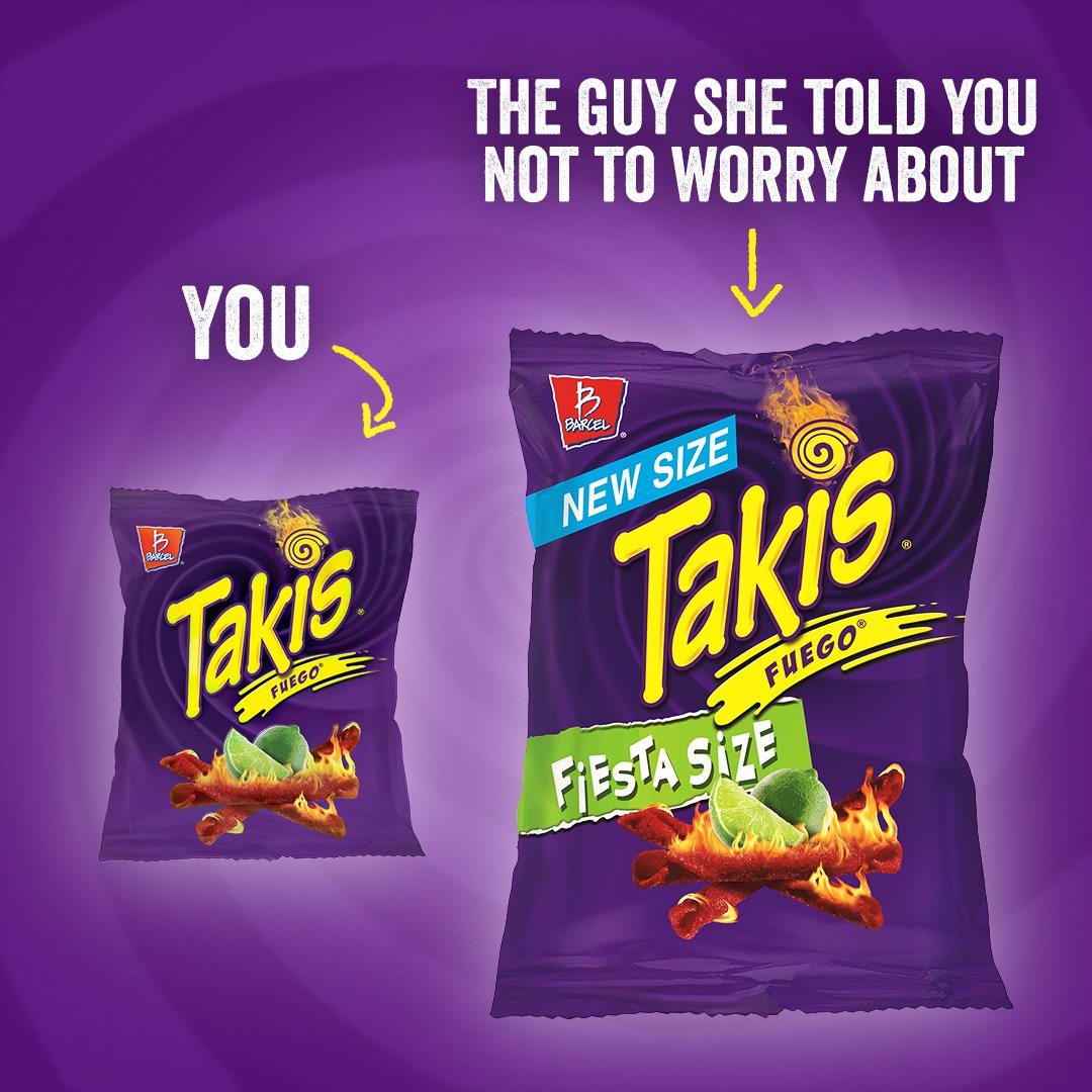 Big bag energy. #takis. for Advertisers. 