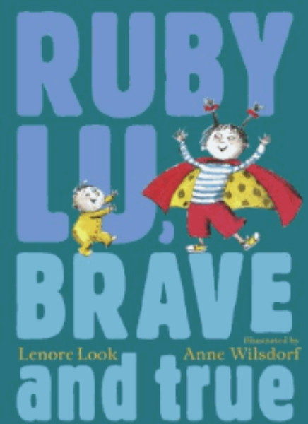 kimbrap's tweet image. and just today I checked out another @lenorelook book that&apos;s a bit older, to a first grader, #RubyLu