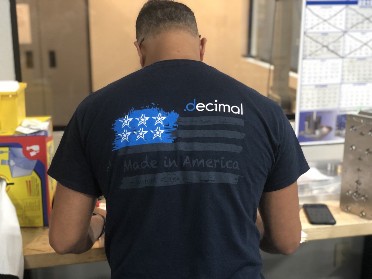 dotdecimal's tweet photo. Happy Labor Day weekend from the .decimal family! #madeinamerica #laborday #dotdecimal #savinglives #cancer https://t.co/YI7u1k2fcN