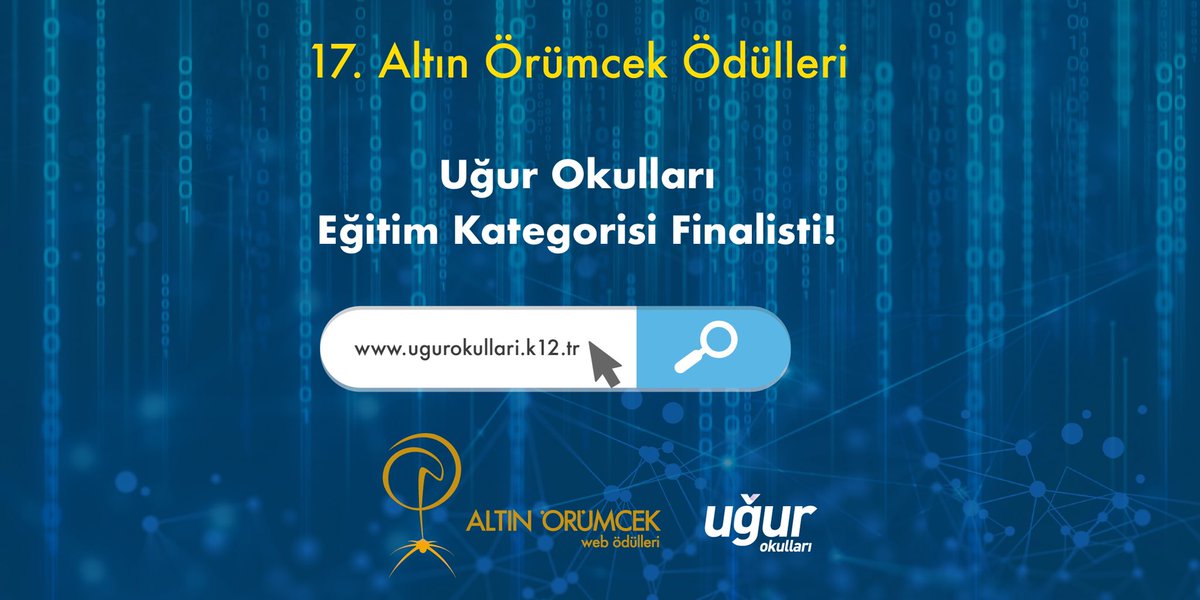 Uğur Okulları yenilenen kurumsal web sitesi 17. Altın Örümcek Ödülleri, "Eğitim" kategorisinde finalistler arasında yer aldı!

Halk oylamasında Uğur Okullarına oy vermek için 📲 altinorumcek.com/Halk-Oylamasi/…