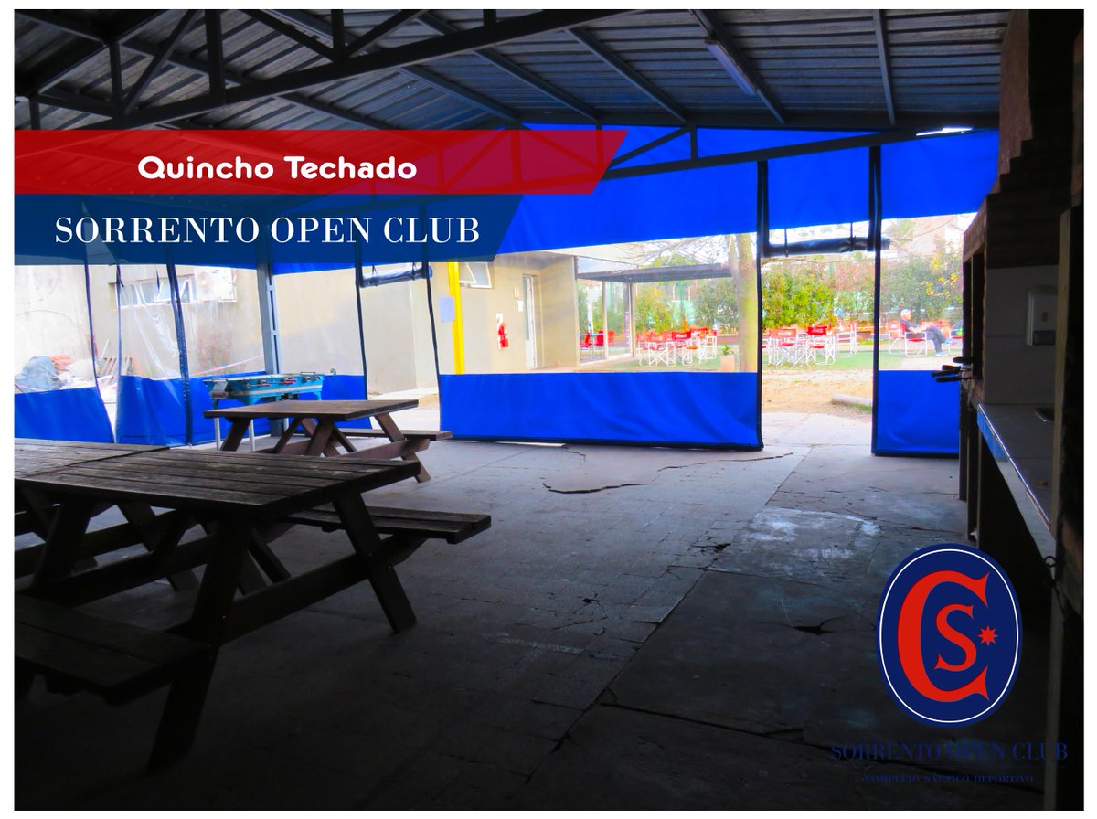 Seguimos sumando espacios !👌🎉
#Nuestro Quincho Techado 
>Parrilleros
>Mesas 
----------------------------------------
⚓️#Sorrentoopenclub
341 6 41 6000 | 454 5269
🏡José Hernández 831-Rosario
