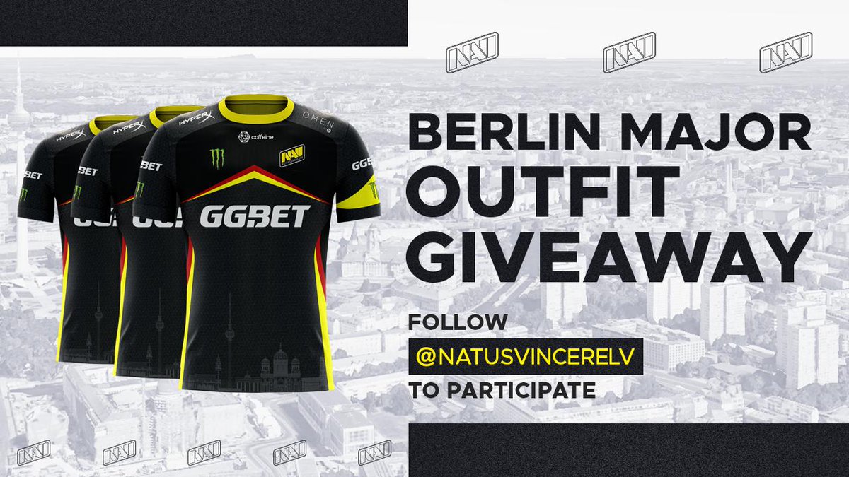 natusvincerelv's tweet photo. NAVI #BerlinMajor outfit giveaway
All u need to participate is to follow @natusvincerelv and like this tweet. 
The raffle results will be out on September 10th. Good luck!
#navination https://t.co/RtHNkrf3jj