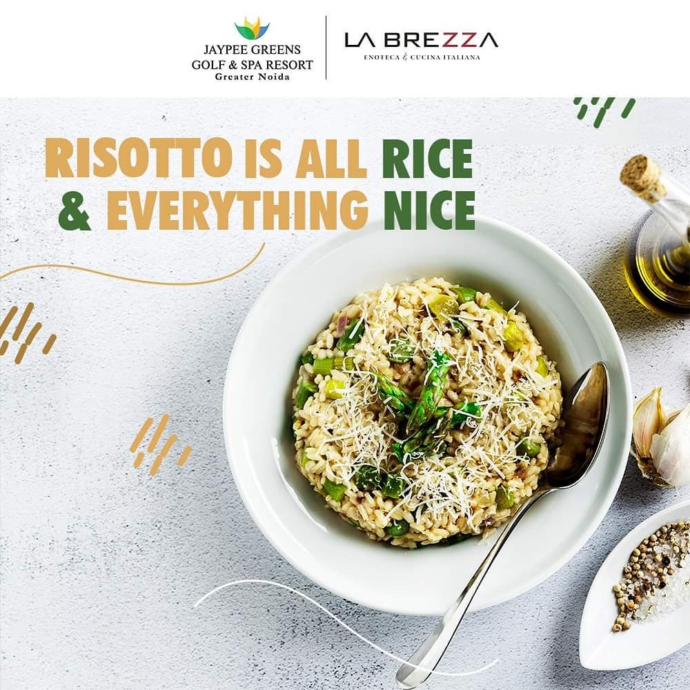 jaypeehotels's tweet photo. Life is a combination of magic and Risotto. Join us at #Labrezza’s Risotto Food Festival, #JaypeeGreensGolfandSpaResort, Greater Noida 
.
.
.
.
#Italian #ItalianFoodLovers #Risotto #RisottoLovers #ItalianFeast #ItalianFoodFestival #Rice #ItalianFood #FoodFestivals #FoodPorn https://t.co/SHivR5Jlvm