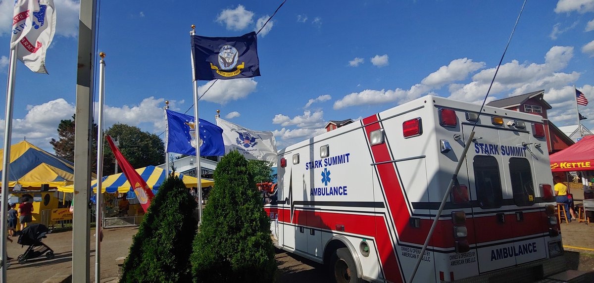 AmericanEMS's tweet photo. We are excited to participate again at the #StarkCountyFair. Photos courtesy of Rachael Skeen (EMT-Canton). https://t.co/BLczL2yrT1