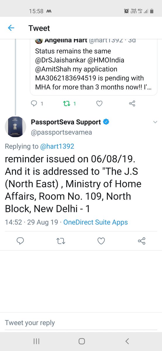 hart1392's tweet photo. My passport application MA3062183694519 is pending with the MHA. Attached for your reference https://t.co/OK8qqyoa9k