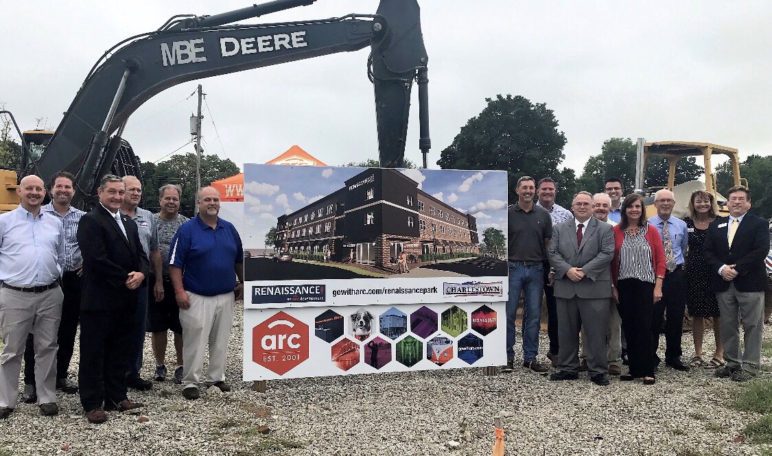 gartenforsenate's tweet photo. Incredible ground breaking ceremony in Charlestown!The Renaissance Park project is a catalytic development that will drive additional economic development and continued redevelopment in the city of Charlestown and Clark County!

#gowitharc
#cityofcharlestown
#InSenate45 https://t.co/av6PfJwJFn