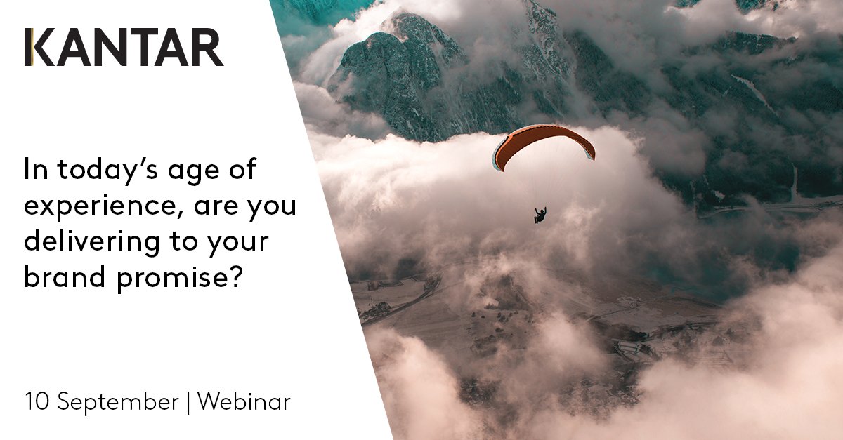 Kantar_NA's tweet image. What does it take for brands to succeed in the age of experience?

Join our #webinar and learn how to engage your customers emotionally in the moments that matter. ow.ly/N4Rl50vNCkL