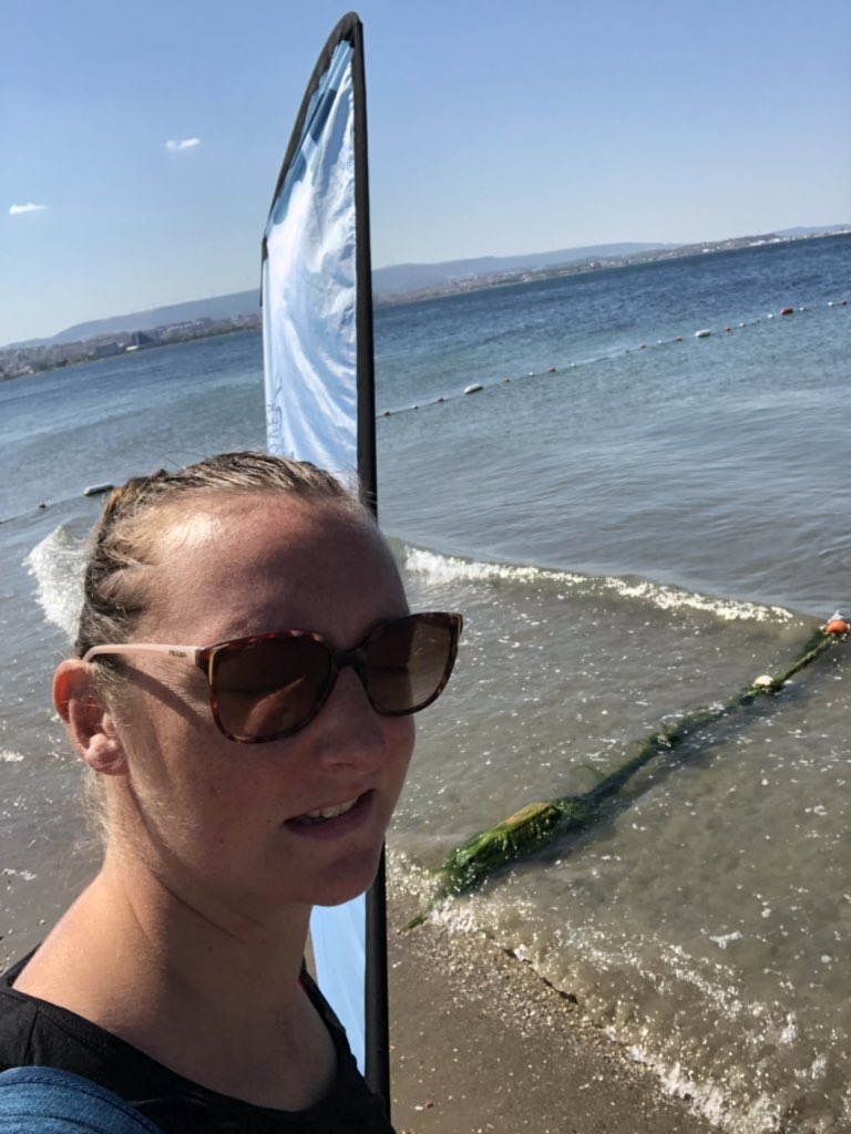lsharpe79's tweet photo. Acclimatisation swim done ahead of tomorrow’s #hellespont swim Europe to Asia, hopefully my sighting improves !! 🤦🏼♀️#SwimTrek #crosscontinent #europetoasia https://t.co/ZAxLQqYBYT