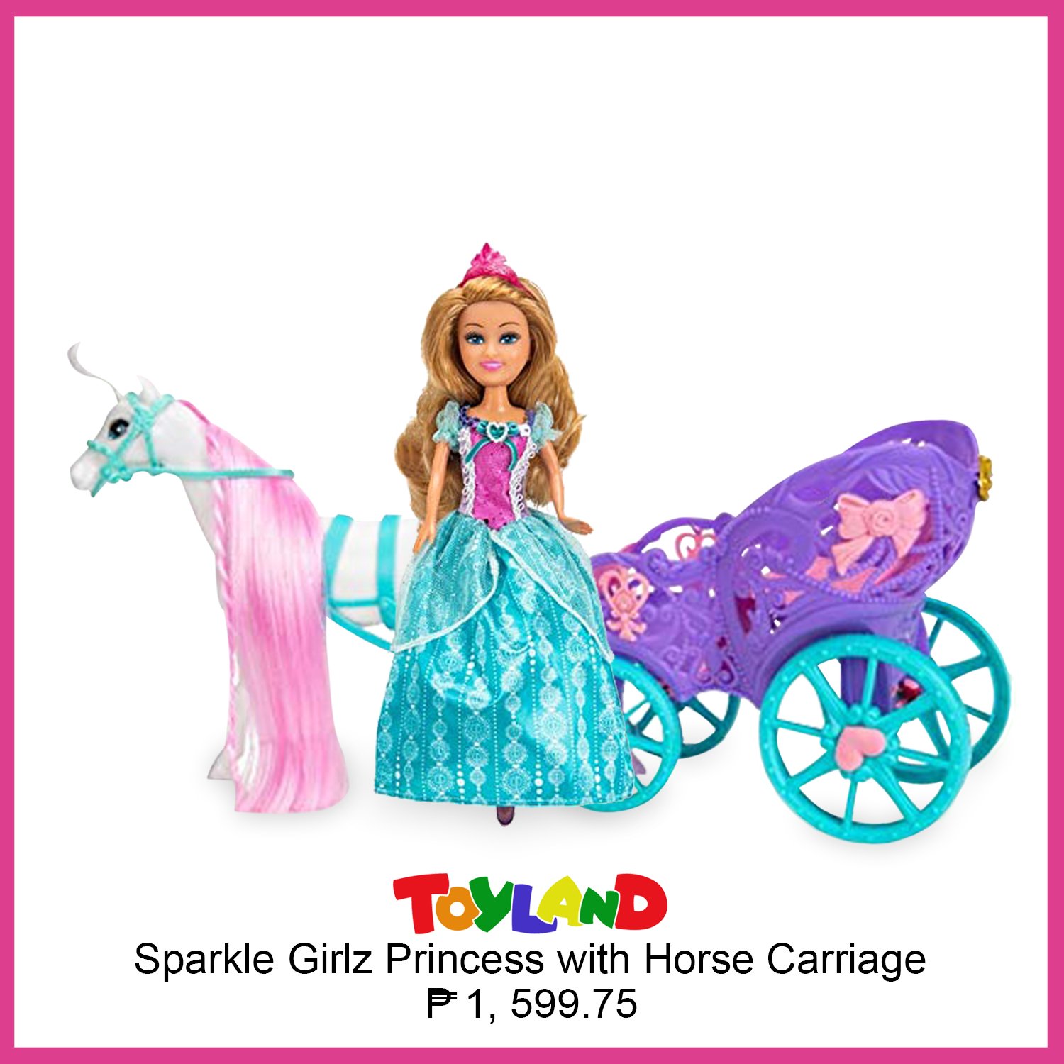 Sparkle girlz princess with horse cheap and carriage