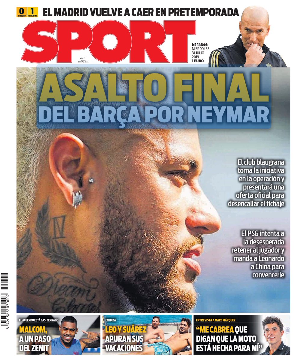 sidlowe's tweet image. FINAL MOVE FOR NEYMAR(*)
Oh, wait, that was a month ago...