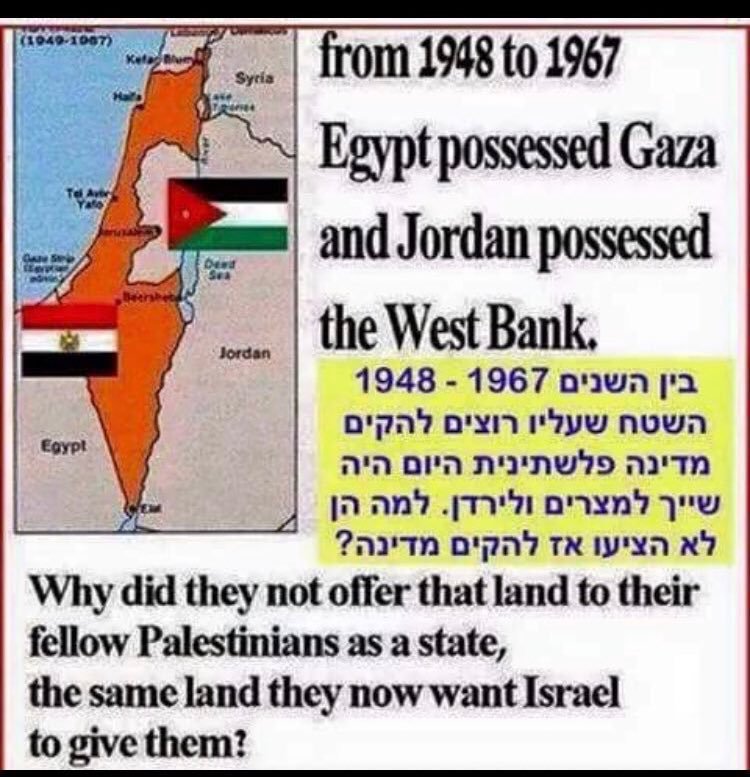 @Cioccolata234 @AviddSecurity @gelid12345 @NYCJulieNYC @HagaiElAd @StavShaffir The nations surrounding Israel haven't respected the 1967 borders either by attacking Israel, as in the Yom Kippur War. Egypt and Jordan illegally occupied Gaza and the West Bank from the end of the 1948 War to 1967- they expelled all the Jewish residents when they seized power.