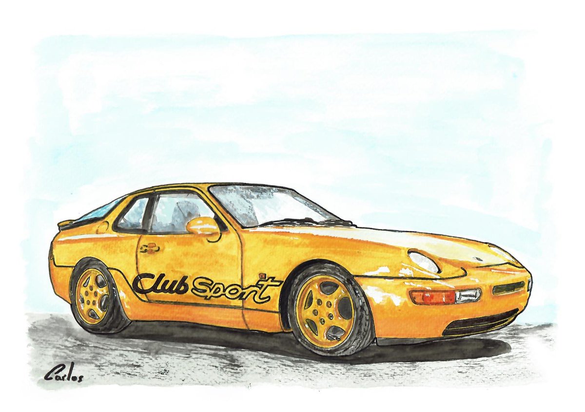 cuadrosdecarlos's tweet photo. Coches míticos - Porsche 968 Club Sport
#art #watercolor #acuarela #arte #coches #cars #porsche #968 #968cs #clubsport #drawtodrive https://t.co/3E5RNjxp4A
