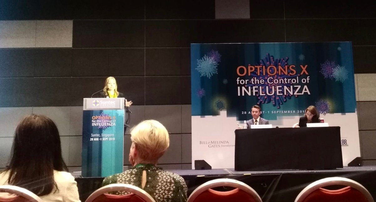 Epiconcept's tweet photo. #OptionsX: @EstherKissling speaking on Birth cohort-specific vaccine effectiveness against influenza A(H1N1)pdm09 in seasons with different A(H1N1)pdm09 virus vaccine components, I-MOVE multicentre primary care study, Europe, 2013/14 to 18/19 @OptionX19 @isirvAVG @SuntecSingapor https://t.co/ztyNl557A4