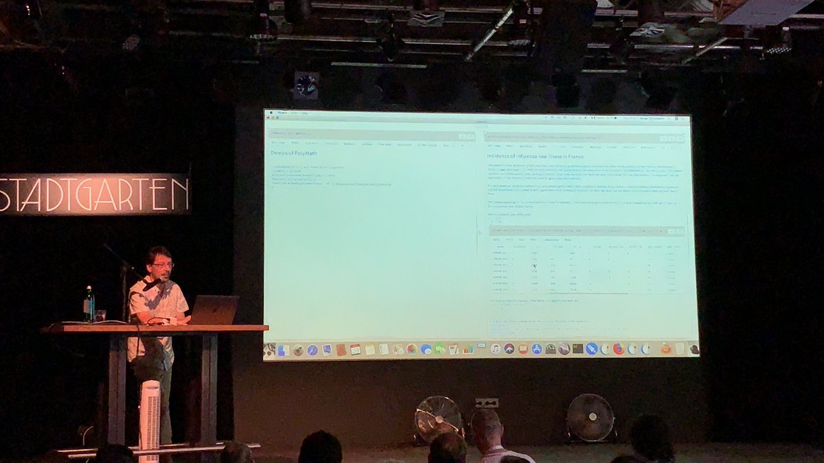 girba's tweet photo. #esug19: ⁦@SergeStinckwich⁩ describes ActivePaper, an environment for reproducible research based on #gtoolkit. ⁦@khinsen⁩ https://t.co/g8oMS0hYmc