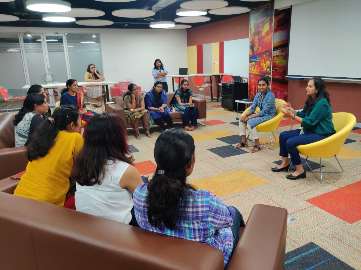 singh_mandavi's tweet photo. Closing the session with the Tech Re-Entry Alumni sharing experiences from their journey; and again all the best to our new joiners for kicking off their career with IBM! @sugandhasrik @reerinsroy @divayb @sakankshaSingh @KruthikaVr @Cheeyanna @Bornfreak78 @ritwikjha @leksmnair https://t.co/kcnXHmAwx9