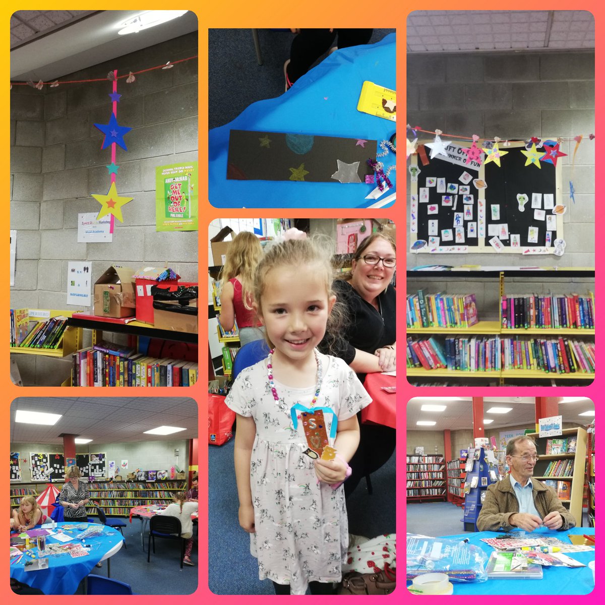 Never a dull day at #WeMadeThis HQ - today's our last session at Fred Moore library. Come and join us between 3 and 5pm to make some more bookmarks and stars - that washing line wants filling up! @BTOHull @hull_libraries