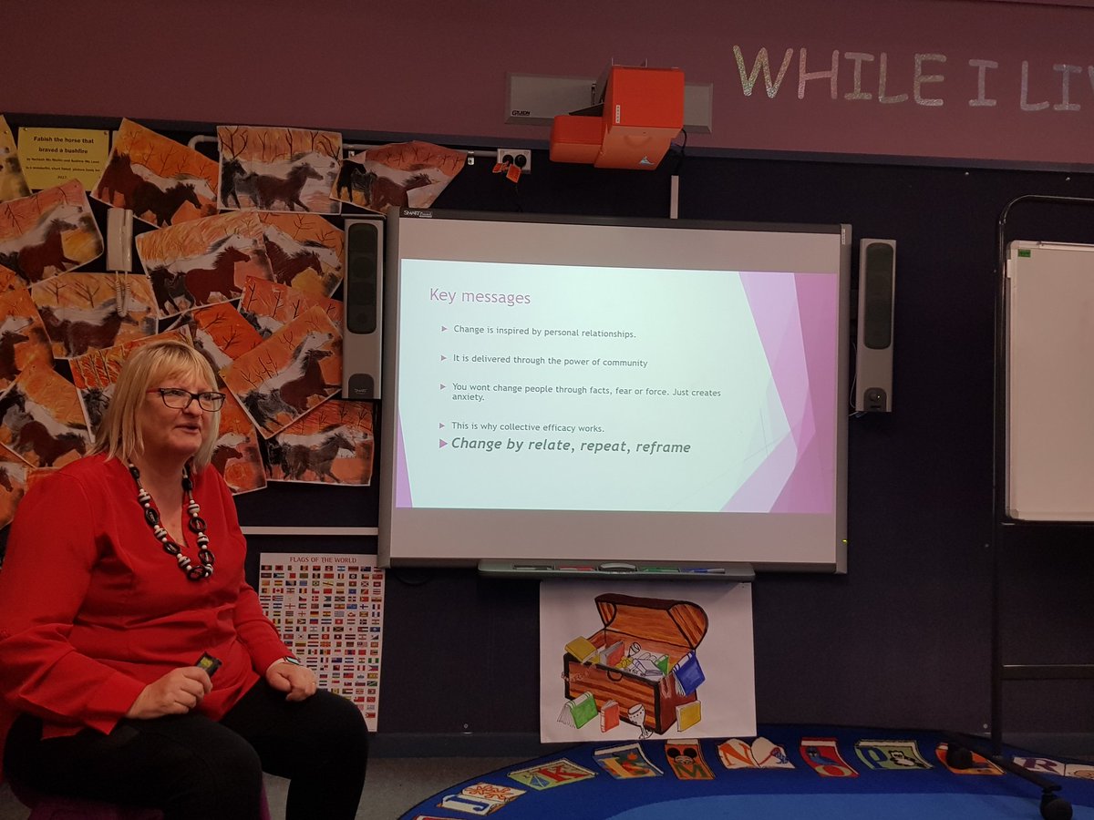 Some important key messages to take away from Merilyn Jenkins. Relationships with your team are key to influencing change.