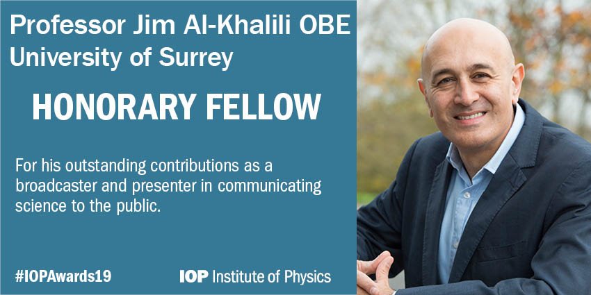 PhysicsNews's tweet photo. Congratulations to @jimalkhalili! https://t.co/lZMgSE384D