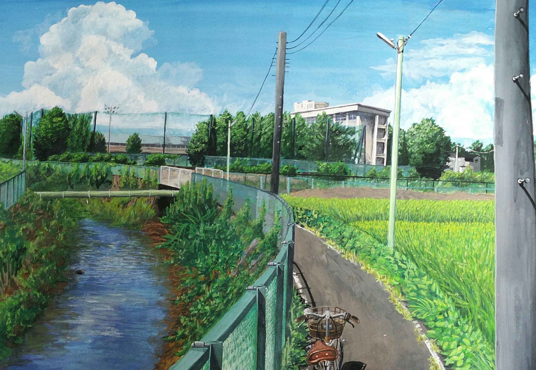 まるめろ 本当の完成です 30時間近くかかった よく頑張れた ありがとう 絵描きさんとつながりたい 絵描き人 絵描き交流館 絵を描く人々 絵描きさんと繫がりたい イラスト 風景画 中学生でこれは上手い方だと思うならrt押しなさい T