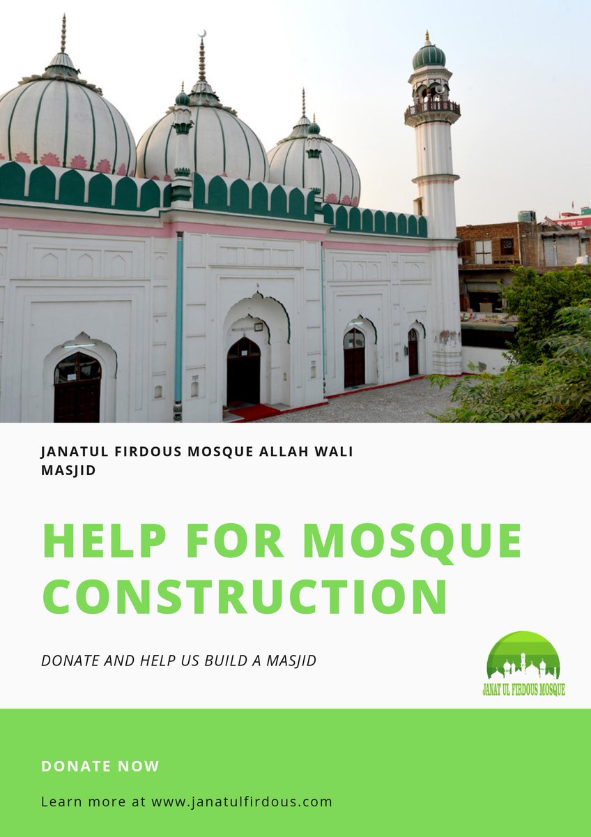 JanatulFirdous's tweet photo. Build a community mosque for people who have lost one due to natural disasters or never had any.  “Whoever builds a mosque for the sake of Allah, Allah will build for him a house in Paradise.” (Ibn Majah). Donate now : https://t.co/cnrmkfk63Z #mosque #masjid #mosqueconstruction https://t.co/TRARVC4XsX
