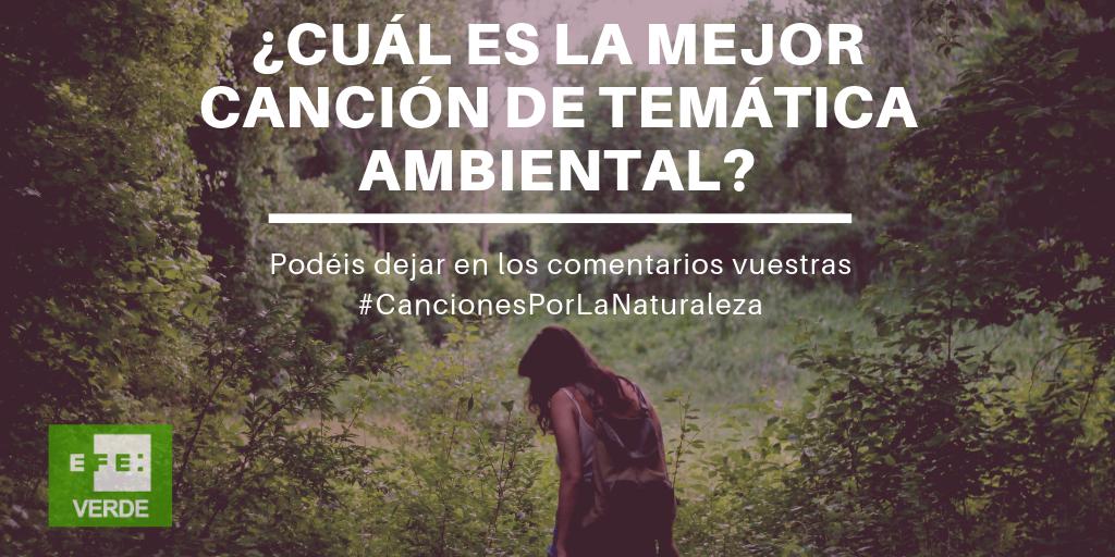 Buscamos las mejores canciones de temática ambiental🌳 ¿Cuáles son tus preferidas? ¿Nos ayudas? #CancionesPorLaNaturaleza 👇