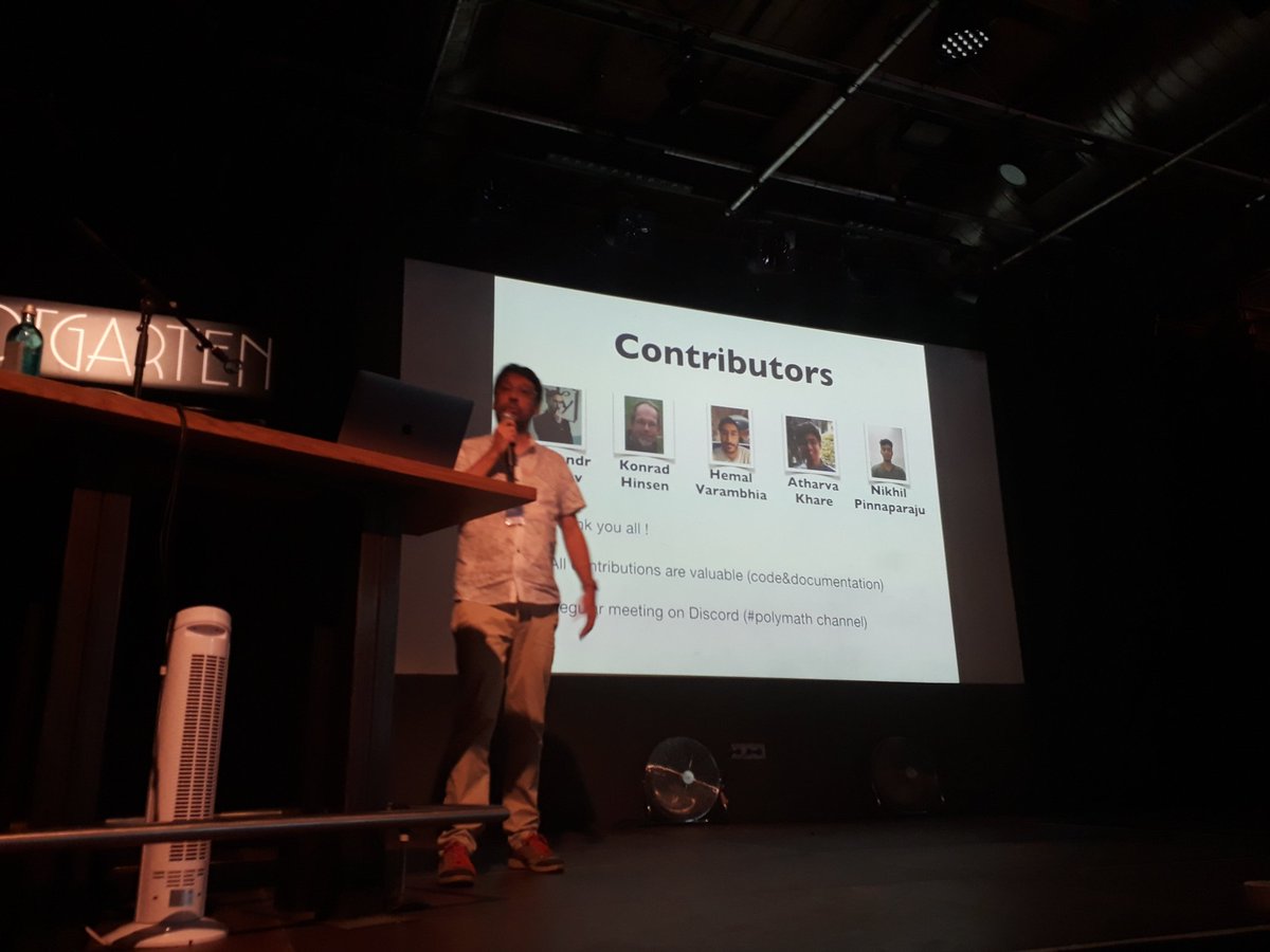 oleks_lviv's tweet photo. A really nice presentation of @poly_math_org by @SergeStinckwich. I particularly enjoyed the explanation of #tSNE. Special credits to  our #GSoC students @NPinnaparaju and @code_alchemist! #Pharo #esug #esug19 #gsoc19 @pharoproject @esugsmalltalk @gsoc https://t.co/5CAHaSPFuW