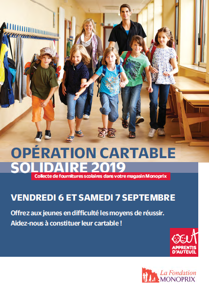 AAuteuil_NEst's tweet photo. #rentree2019 #cartablesolidaires A #Mulhouse, @Monoprix s'associe Ă la Maison des familles pour soutenir les familles qui ont du mal Ă joindre les deux bouts de la rentrĂ©e âĄïž Collecte les 5 et 6 septembre au Monoprix Porte Jeune ! #FondationMonoprix https://t.co/B4ljsZajeY