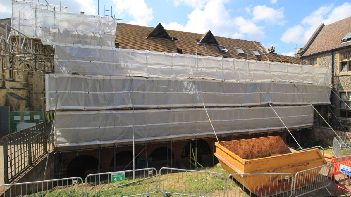Kings_DevOffice's tweet photo. Huge progress being made this month in the demolition of Mitchinson's #MintYardScience @KingsCanterbury https://t.co/zuyY4eZkwA