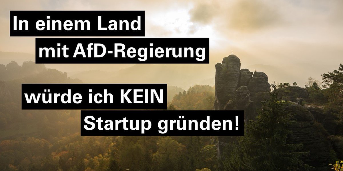 Offenheit zeichnet Gründertum aus. Diversität ist Voraussetzung für Innovation. In Veränderungen sehen wir keine Gefahr, sondern eine Chance. Nationalistisches Denken lehnen wir ab.

Deswegen: "In einem Land mit AfD-Regierung würde ich kein Startup gründen!"

RT bei Endorsement.