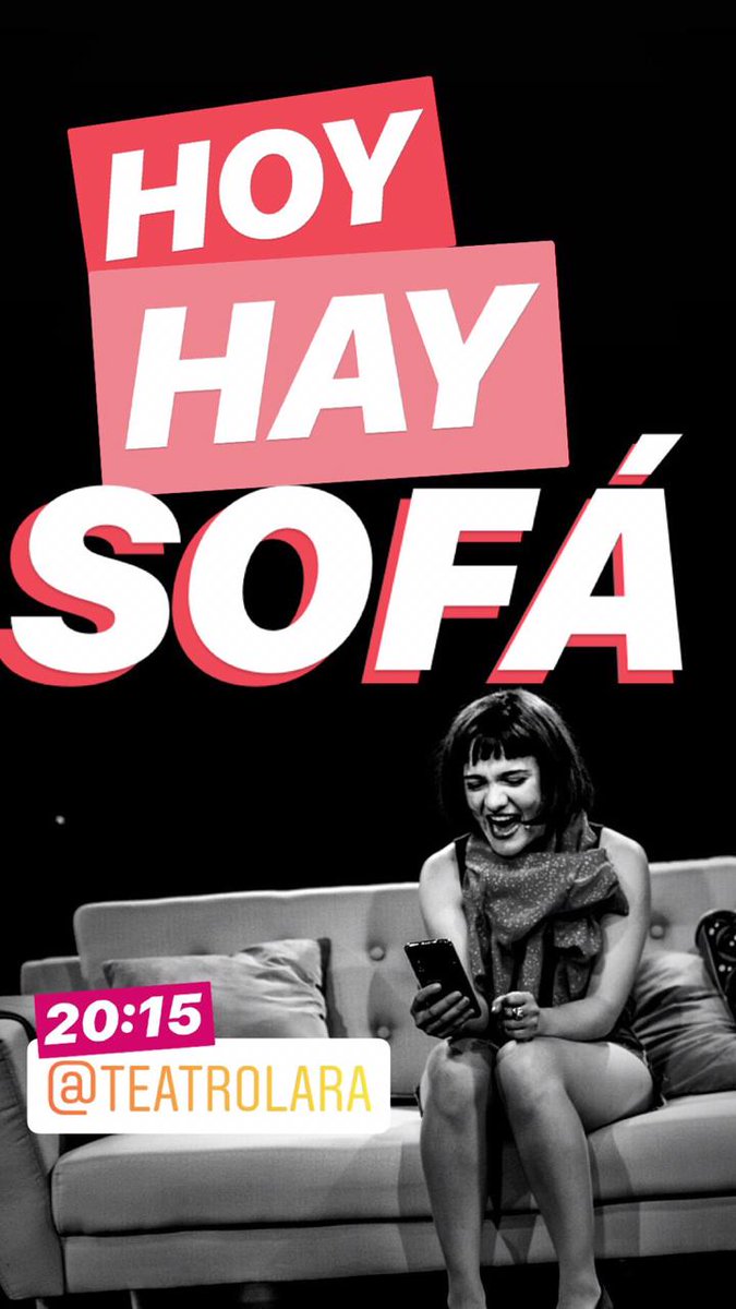 giselanovais's tweet photo. Hoy! A las 20:15 en @teatrolara 💜 https://t.co/a2hNFzvMxt