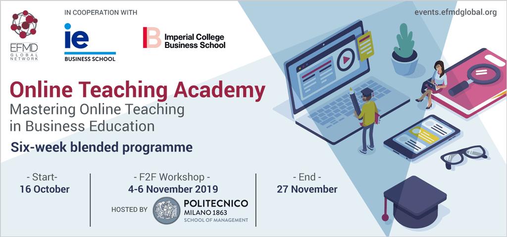 Learn more about the value and opportunities of in online environment. Acquire the theoretical and practical tools required to design an effective online or blended learning experience. Join us for the #Online Teaching Academy. <a href="/IEbusiness/">iebusiness</a> <a href="/ImperialBiz/">Imperial Business School</a> bit.ly/30GpAPb