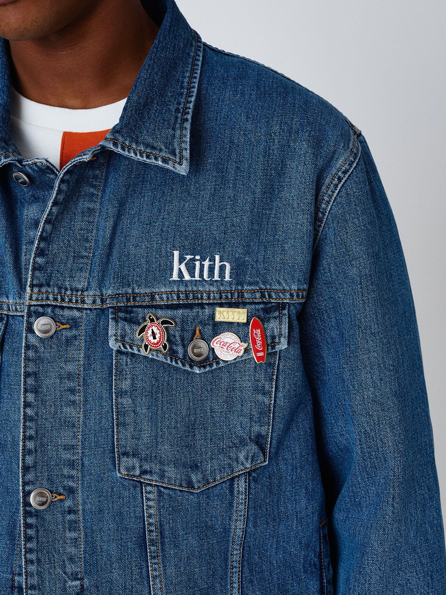 海外販売× kith coca cola コカコーラ デニムジャケット Lサイズ