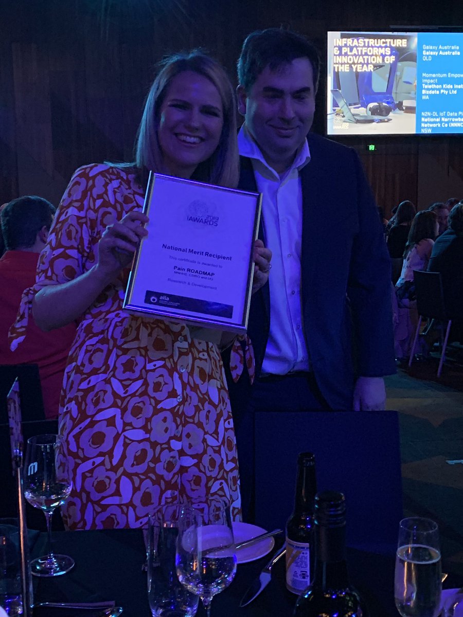 ehealthresearch's tweet image. Congratulations to #DavidIreland and our partners @MetroNorthHHS  and @UQ_News for winning a merit #iawards for our Pain ROADMAP platform