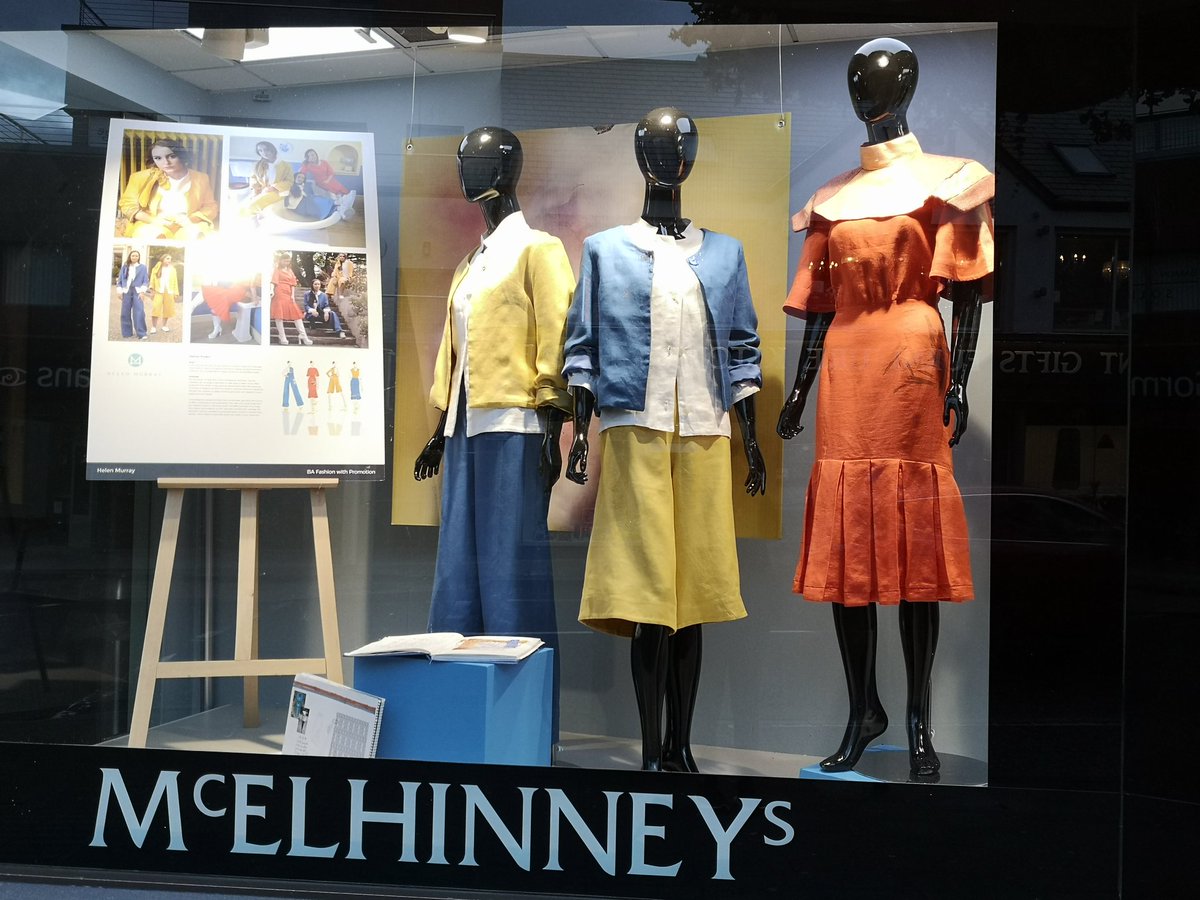 ATU_Fashion's tweet photo. Thrilled to see @helenmurraydesigns  2019 graduate fashion  collection @mcelhinneys - winner of student designer award #mcelhinneys
#donegalfashiondesign #talenteddesigner #wearegraduatefashion #irishlinen #lyit #lyitdesign #fashionatlyit #sustainablefashion @crona_design https://t.co/32BlOy8nyy