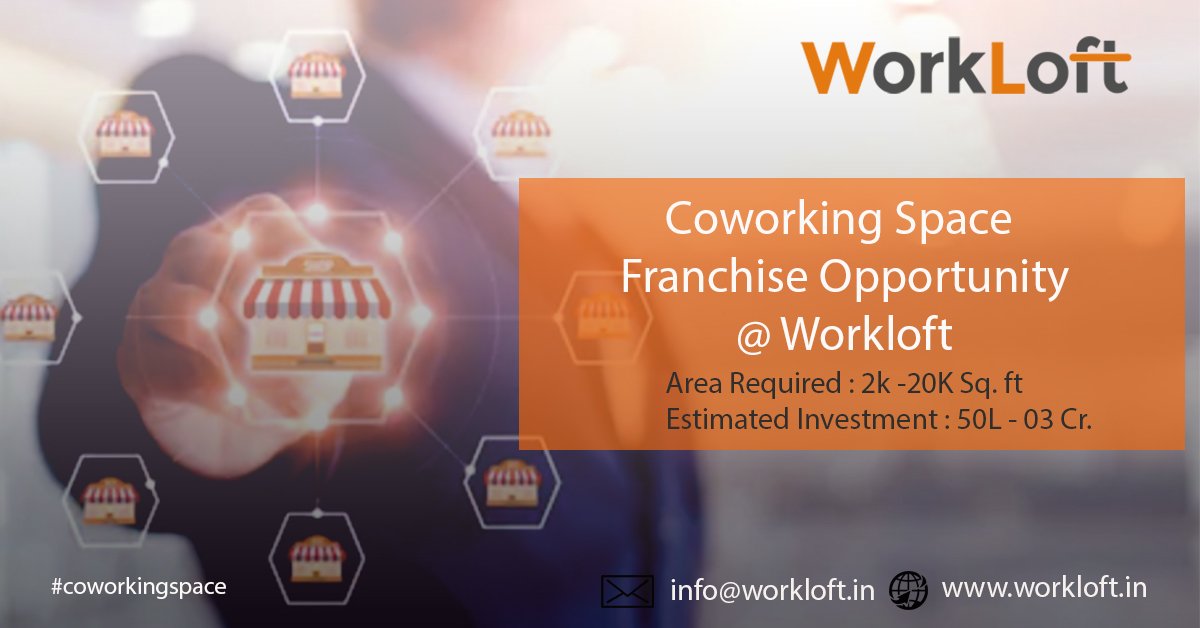 Work_Loft's tweet photo. WorkLoft brings you #businessOpportunity to set up #coworkingspace #franchise office in your city.
Be a part of the World's fastest growing coworking space in India.
https://t.co/7VnQVRLSws
#realestate #profitableinvestment #investment #commercialrealestate #startup #franchise https://t.co/CjYW2WNMTW