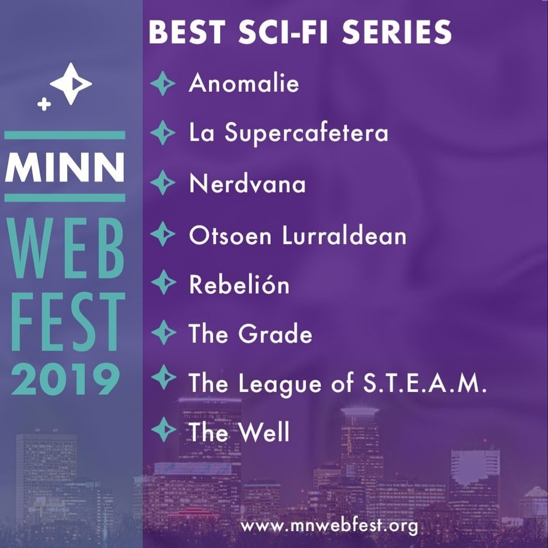 Kememole's tweet photo. Estamos muy contentos con las 2 nominaciones del @MNWebFest La primera es a mejor serie de ciencia ficción y esta mola porque incluye a todas y cada una de las personas del equipo y todas las personas que colaboraron con nosotros durante el rodaje de la locura que fue #LSC8 https://t.co/m0EBBfTqQv