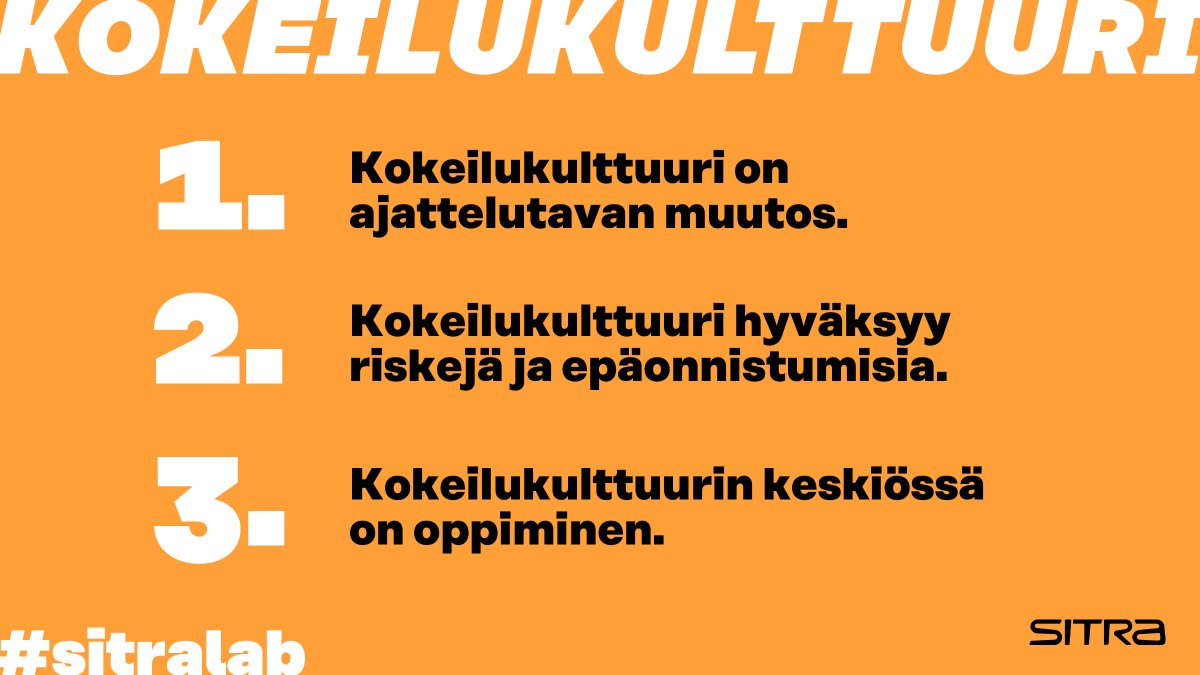SitraFund's tweet photo. Mistä ratkaisuja muutoksiin, joiden lopputulosta ei tiedetä? Tampereen yliopiston professori, kokeilukulttuurin tuntija Jari Stenvall innosti #sitralab'in ryhmäläisiä paikallisiin arkitason kokeiluihin. #kokeilukulttuuri https://t.co/b9a8xFn6Se