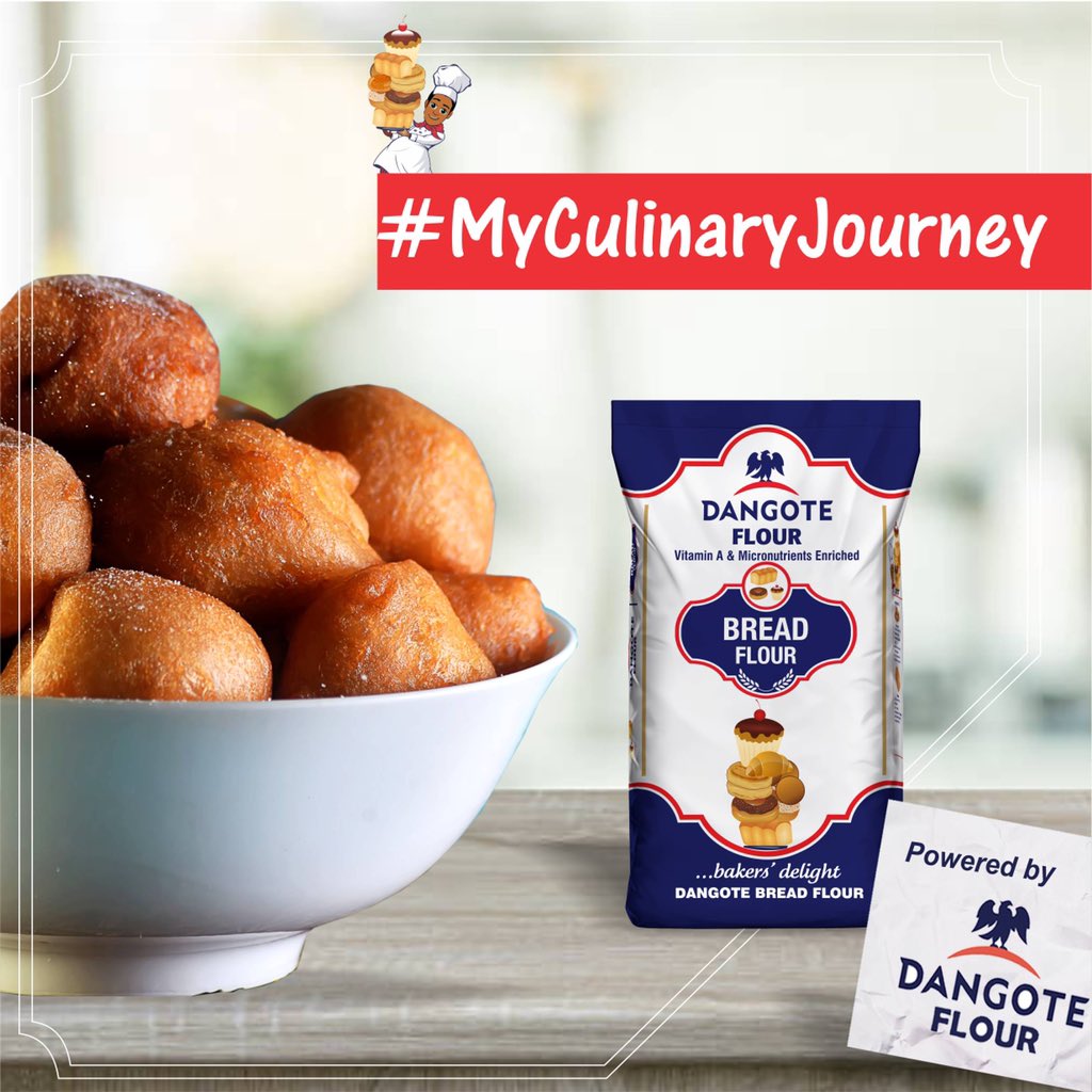 DangoteKitchen's tweet photo. Did you enjoy our post yesterday? You too can create your own Puff Puff recipe, take a picture and tag us @DangoteKitchen with the hashtag #MyCulinaryJourney. Stay glued to this page for more quick and yummy recipes. https://t.co/7Gxc9rotLA